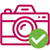 Mobile phone and standard cameras icon
